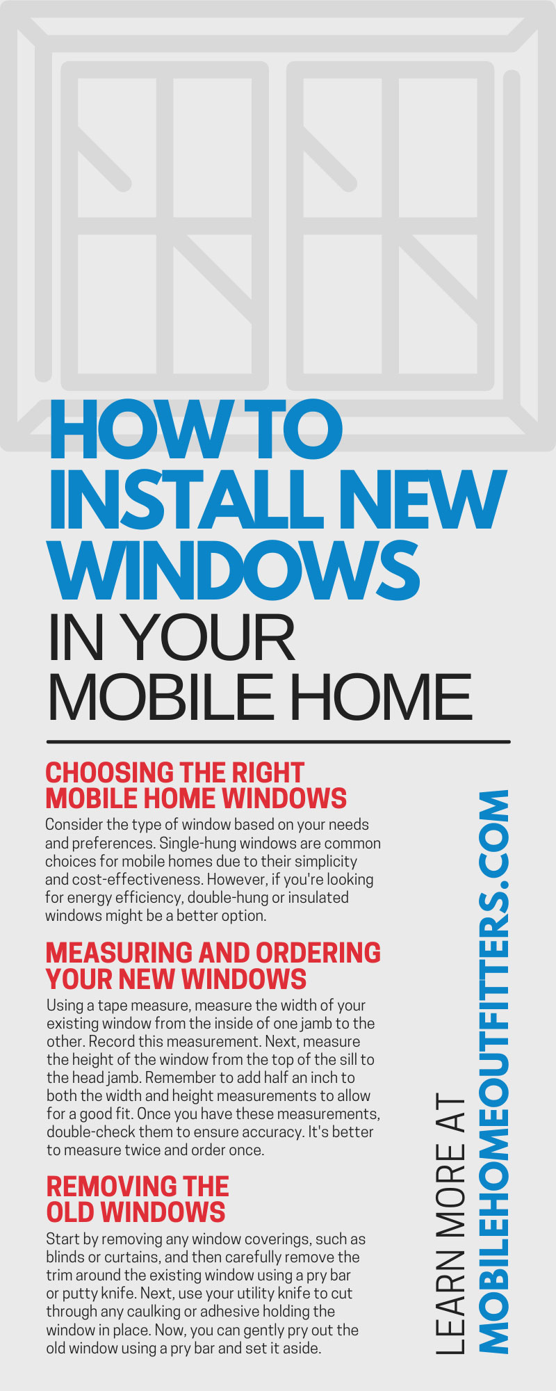 How To Install New Windows in Your Mobile Home