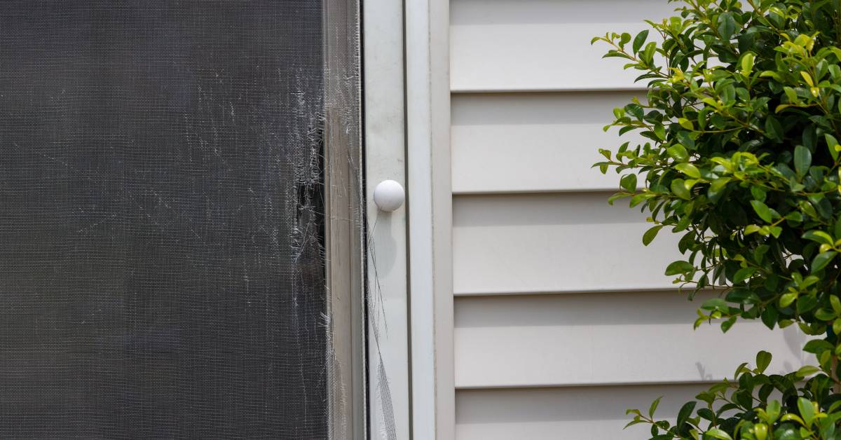 Repairing Mobile Home Screen Door Damage