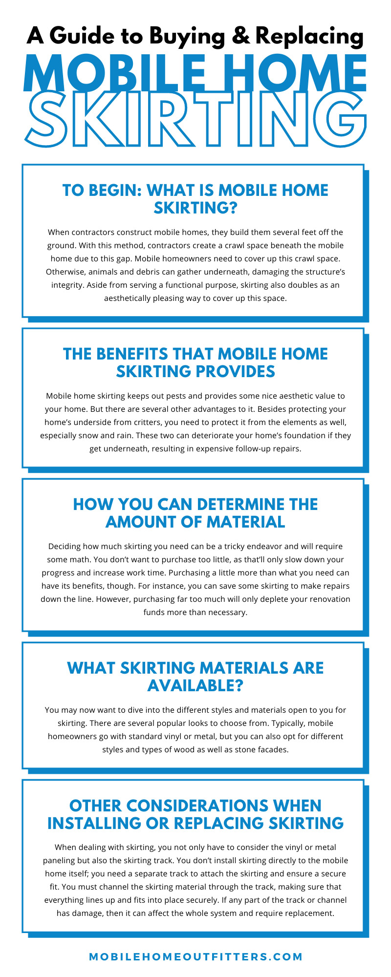 A Guide to Buying & Replacing Mobile Home Skirting