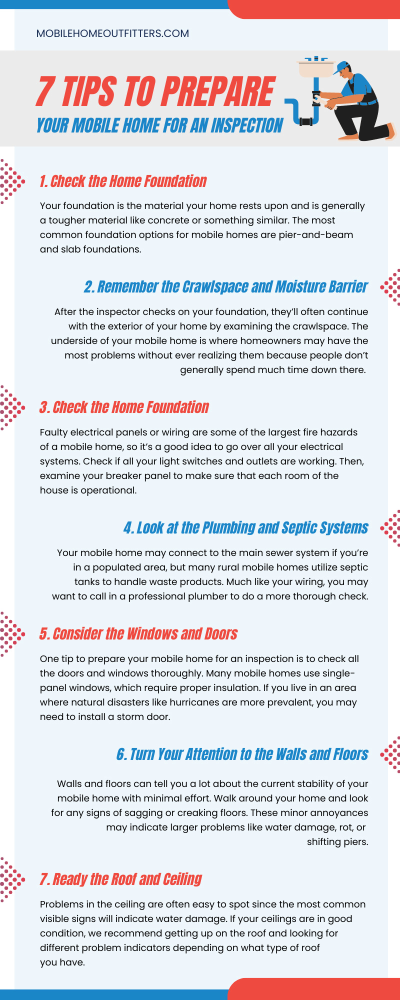 7 Tips To Prepare Your Mobile Home for an Inspection