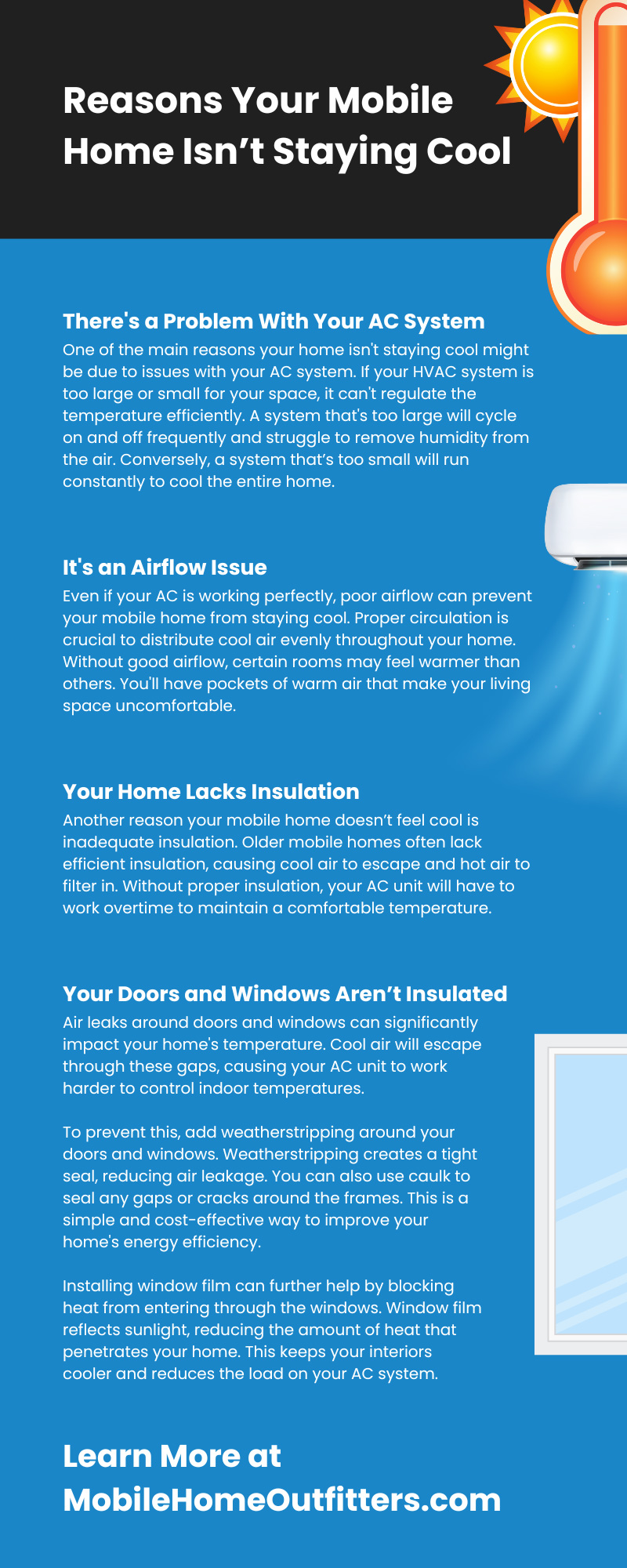 7 Reasons Your Mobile Home Isn’t Staying Cool