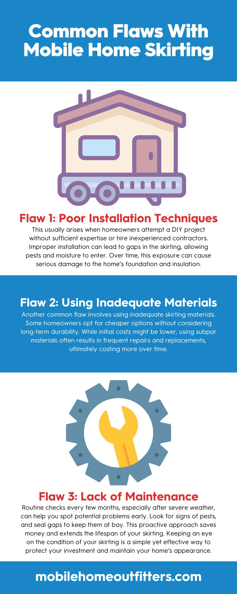 3 Common Flaws With Mobile Home Skirting