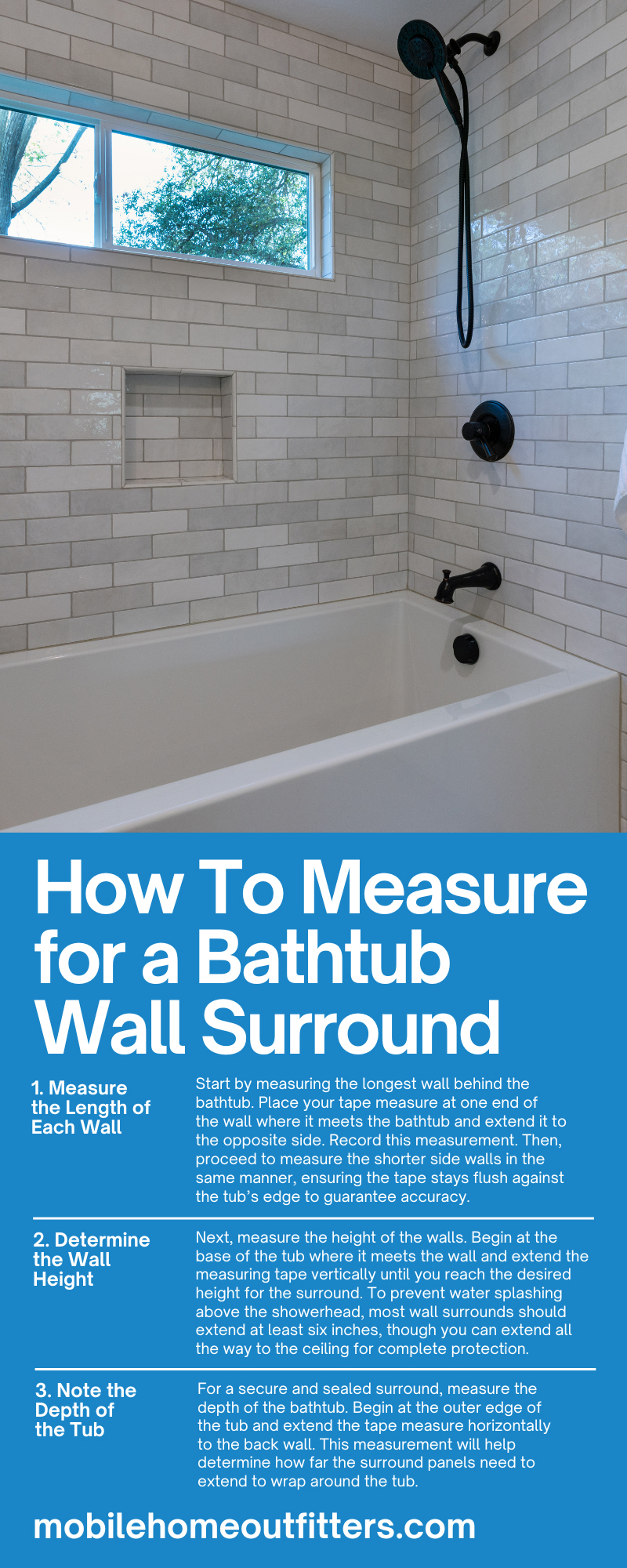 How To Measure for a Bathtub Wall Surround How To Measure for a Bathtub Wall Surround